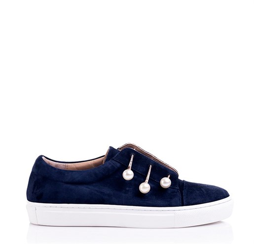 Lacivert Slip On Sneakers - CARLY