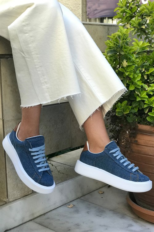 Mavi Kot Spor Ayakkabı - MARGOT 