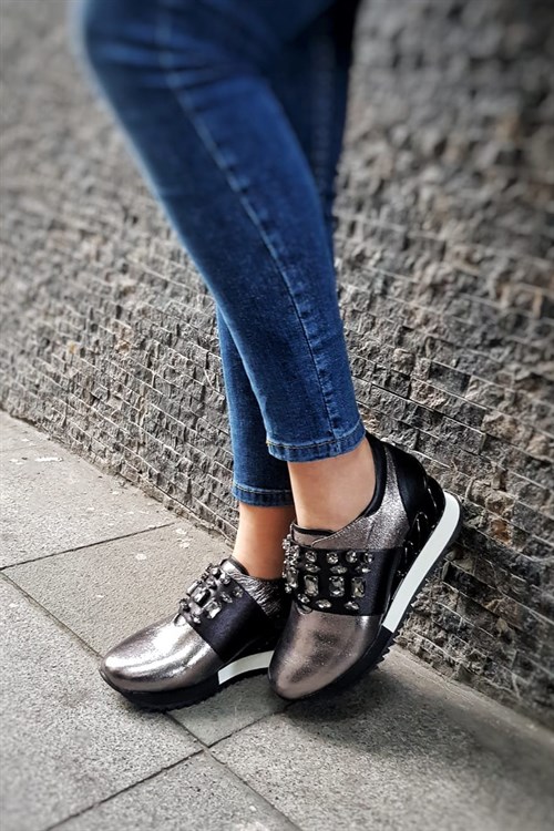 Siyah Çelik Spor Ayakkabı-ATHENE