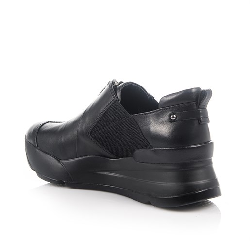 Siyah Deri Spor Ayakkabı - HARLOW
