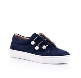 Lacivert Slip On Sneakers - CARLY