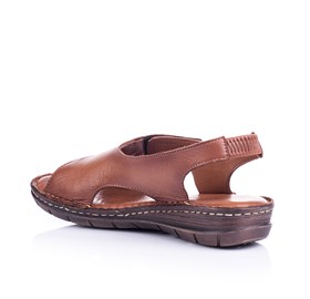 Taba Comfort Gerçek Deri Sandalet - NINA