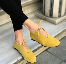 Sarı Yazlık Comfort Ayakkabı - COMFY