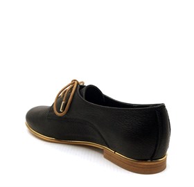 Siyah Deri Ayakkabı- STONE