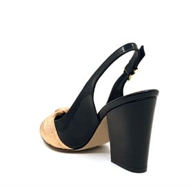 Siyah Rugan Topuklu Ayakkabı  - NATALY