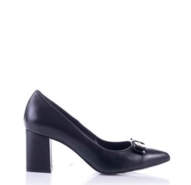 Siyah Topuklu Ayakkabı - GIVINEA