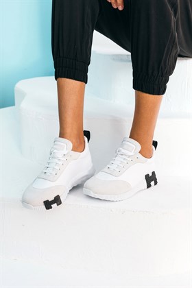 Beyaz Siyah Spor Ayakkabı - DAKOTA