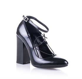 Siyah Topuklu Ayakkabı - JELENA