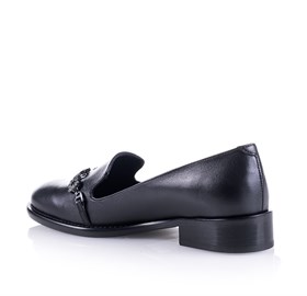 Siyah Flat Ayakkabı - HUXO