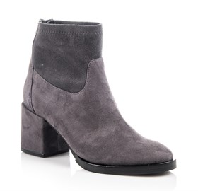 Gri Suede Ankle Bootie - NORA