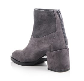 Gri Suede Ankle Bootie - NORA