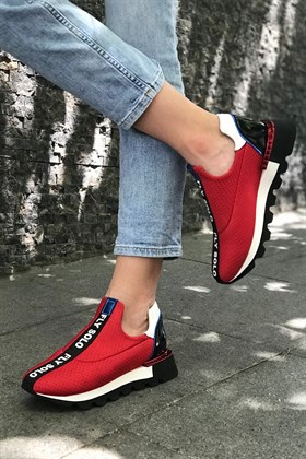Kırmızı Spor Ayakkabı - MIMOZA