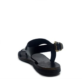 Siyah Deri Sandalet - LILYA