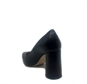 Siyah Deri Topuklu Ayakkabı - SOLACE