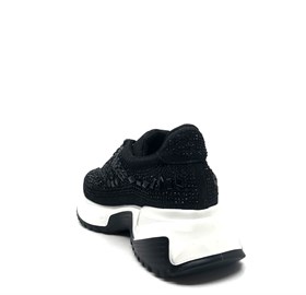 Siyah Taşlı Spor Ayakkabı - LEVENIA