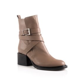 Taupe Ankle Bootie - PIPER